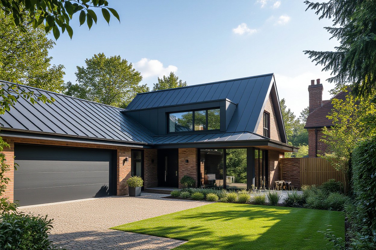 zinc roofing on a house in bromley south london