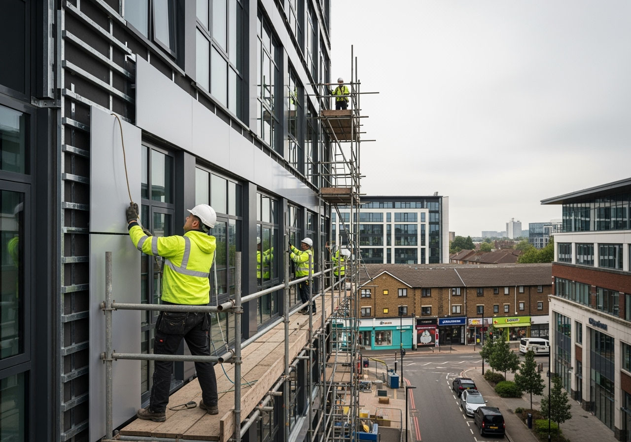 commercial cladding contractors bromley