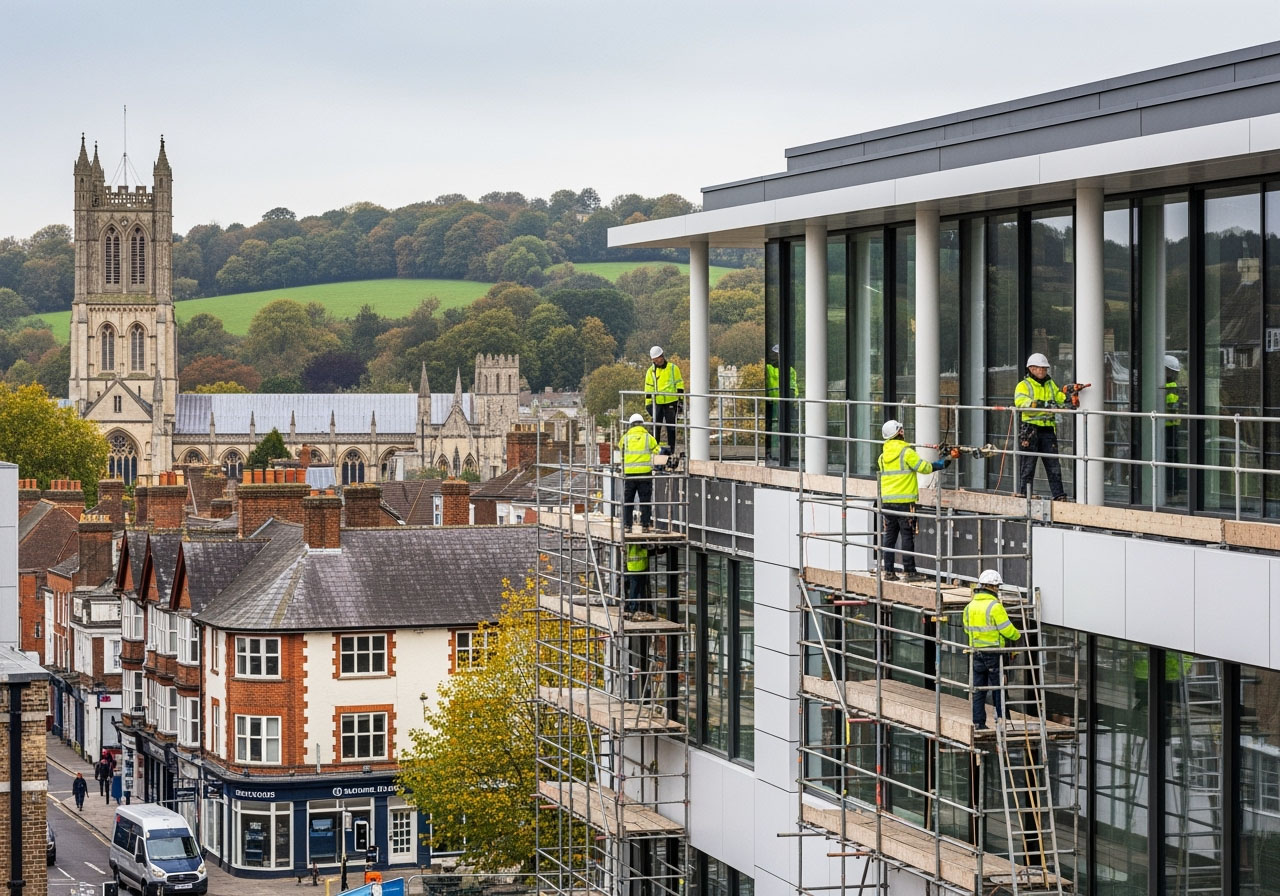 commercial cladding contractors guildford surrey