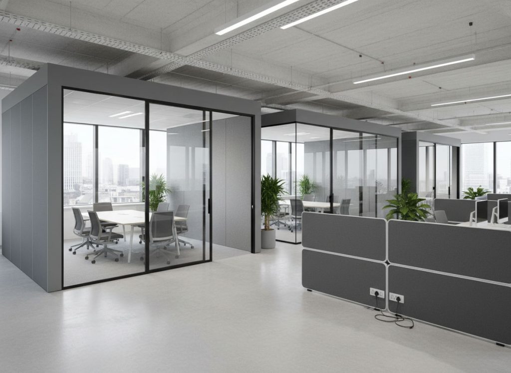 modular walls for office zoning